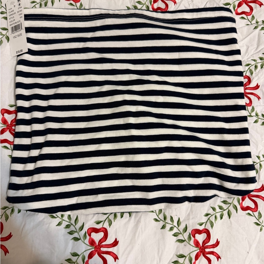 John Galt Navy and White Tube Top